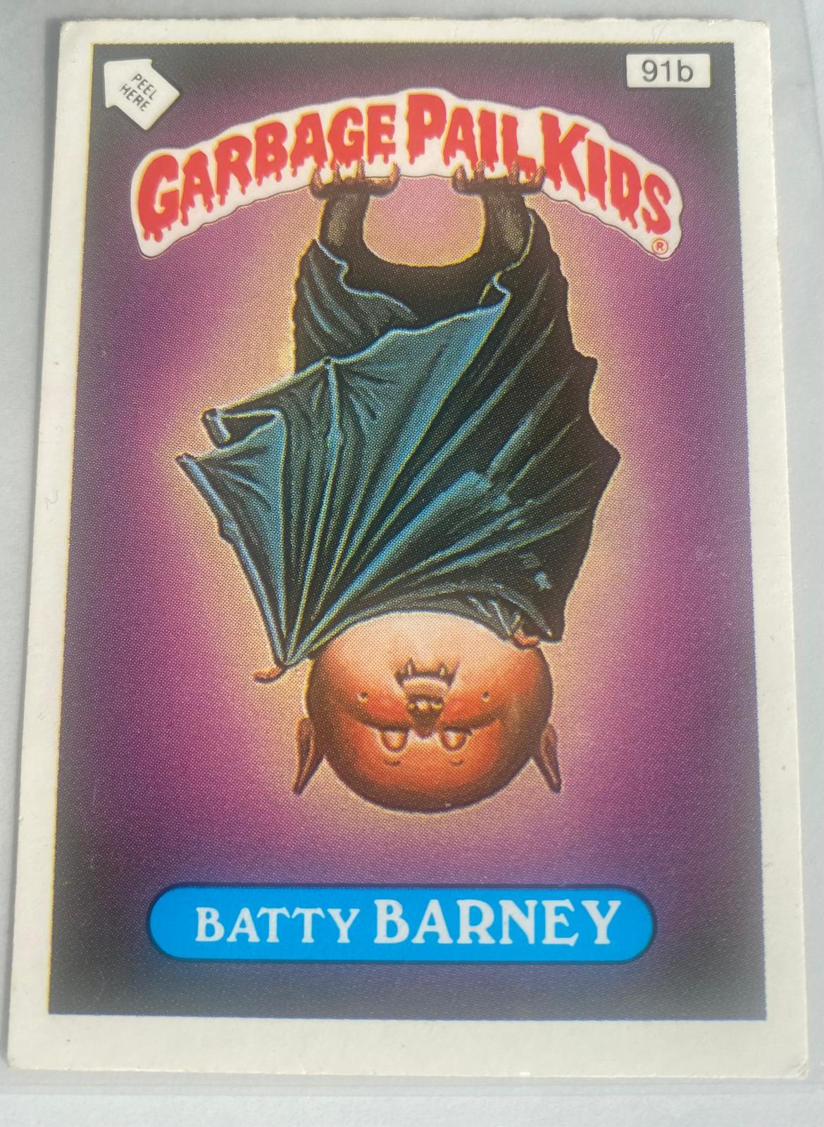 Batty Barney #91B Garbage Pail Kids 1986 Mini