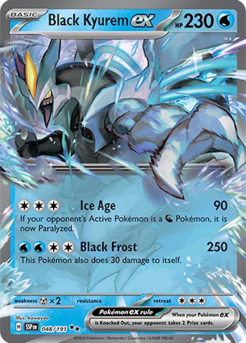 Black Kyurem ex #48 Pokemon Surging Sparks