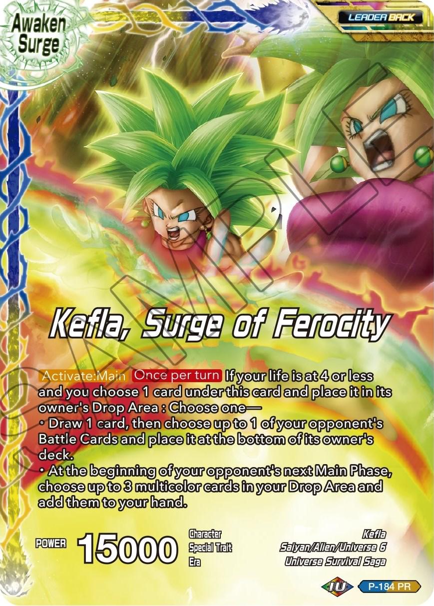 Kefla // Kefla, Surge of Ferocity P-184 Dragon Ball Super Mythic Booster