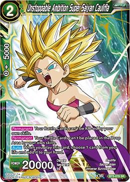 Unstoppable Ambition Super Saiyan Caulifla BT3-078 Dragon Ball Super Cross Worlds