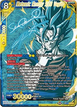 Meteoric Energy SSB Vegito [SPR Signature] BT7-118 Dragon Ball Super Assault of the Saiyans