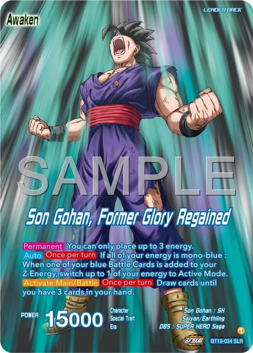 Son Gohan // Son Gohan, Former Glory Regained [Foil] BT19-034 Dragon Ball Super Premium Anniversary Box 2024