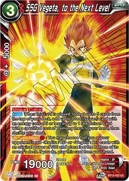 SSG Vegeta, to the Next Level BT13-022 Dragon Ball Super Supreme Rivalry