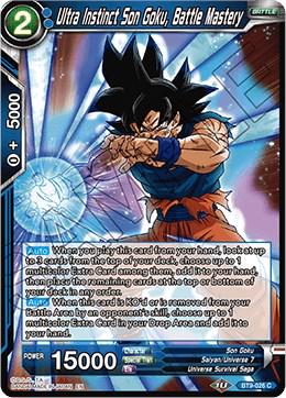 Ultra Instinct Son Goku, Battle Mastery BT9-026 Dragon Ball Super Universal Onslaught