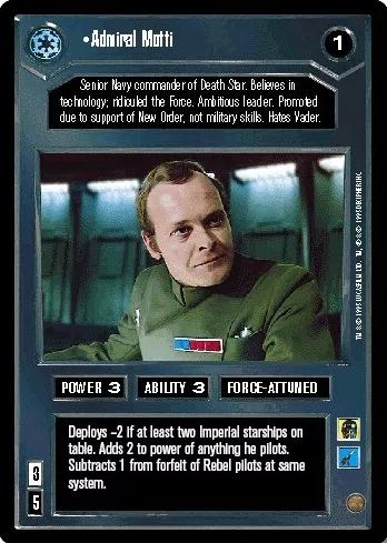 Admiral Motti [Limited] Star Wars CCG Premiere