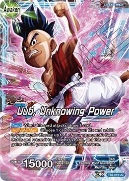 Uub // Uub, Unknowing Power [Foil] TB2-019 Dragon Ball Super World Martial Arts Tournament