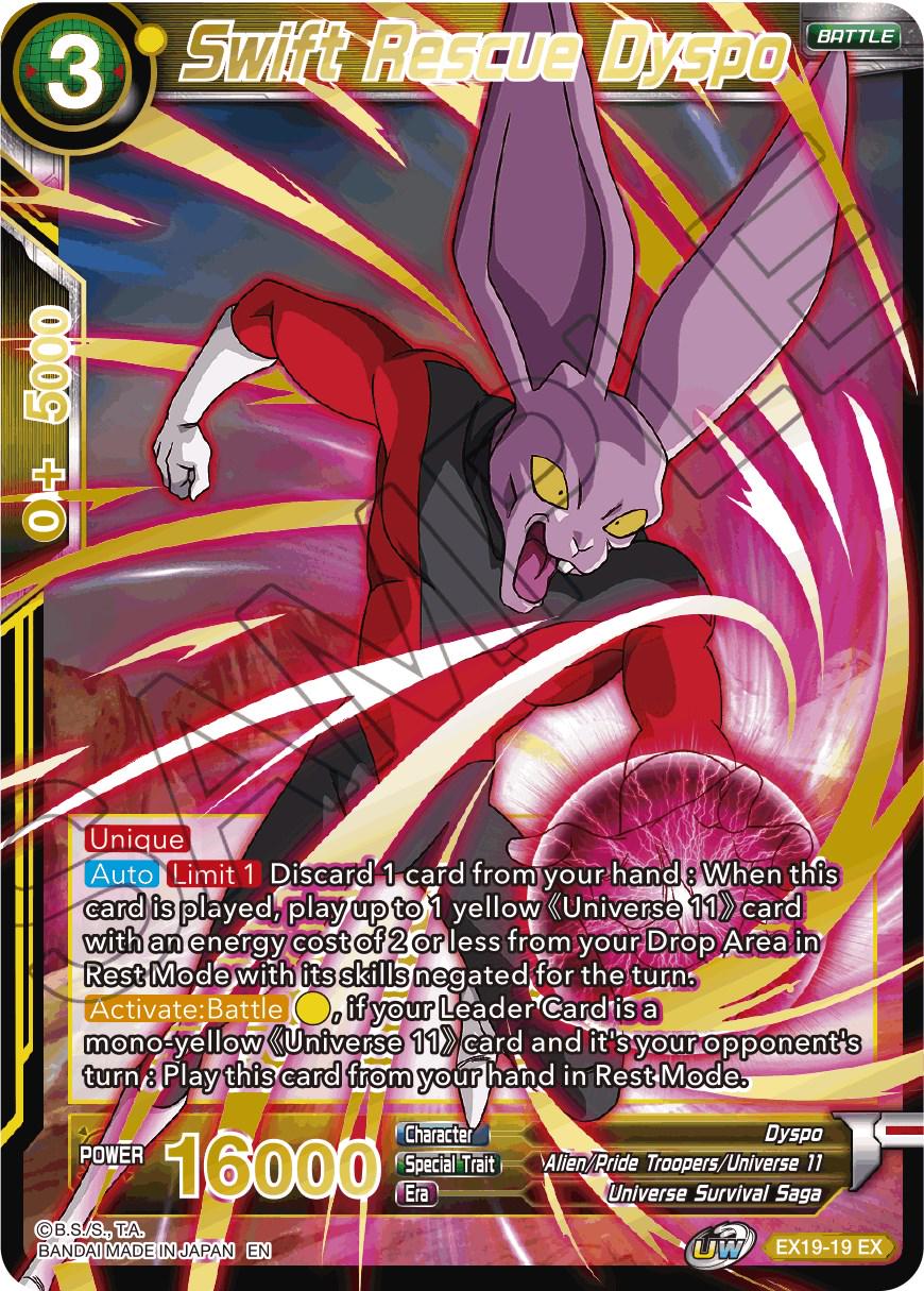 Swift Rescue Dyspo [Foil] EX19-19 Dragon Ball Super Expansion Set: Special Anniversary Box 2021