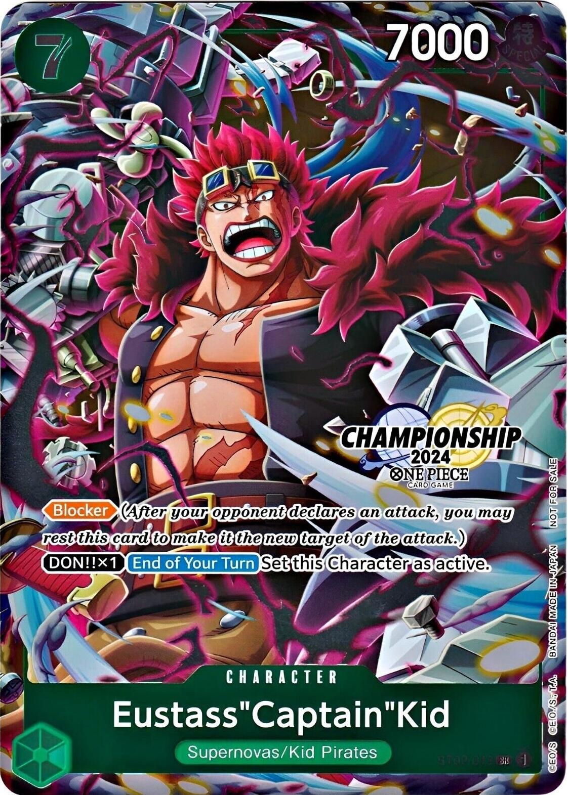 Eustass Captain Kid [Championship 2024] ST02-013 One Piece Starter Deck 2: Worst Generation