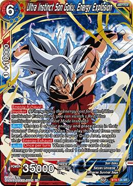 Ultra Instinct Son Goku, Energy Explosion BT9-104 Dragon Ball Super Universal Onslaught