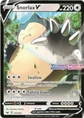 Snorlax V [Jumbo] #141 Pokemon Sword & Shield