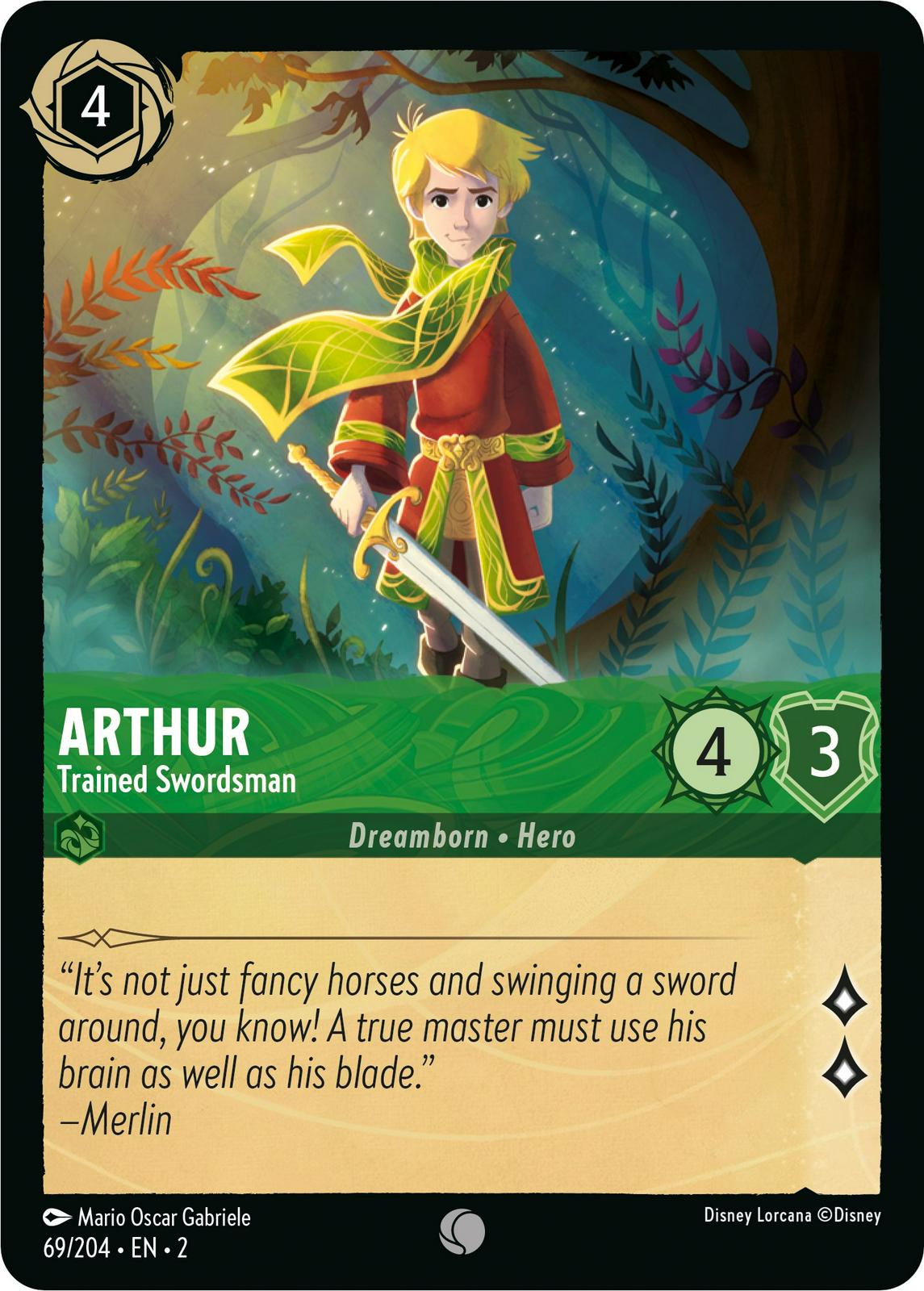 Arthur - Trained Swordsman [Foil] #69 Lorcana Rise of the Floodborn