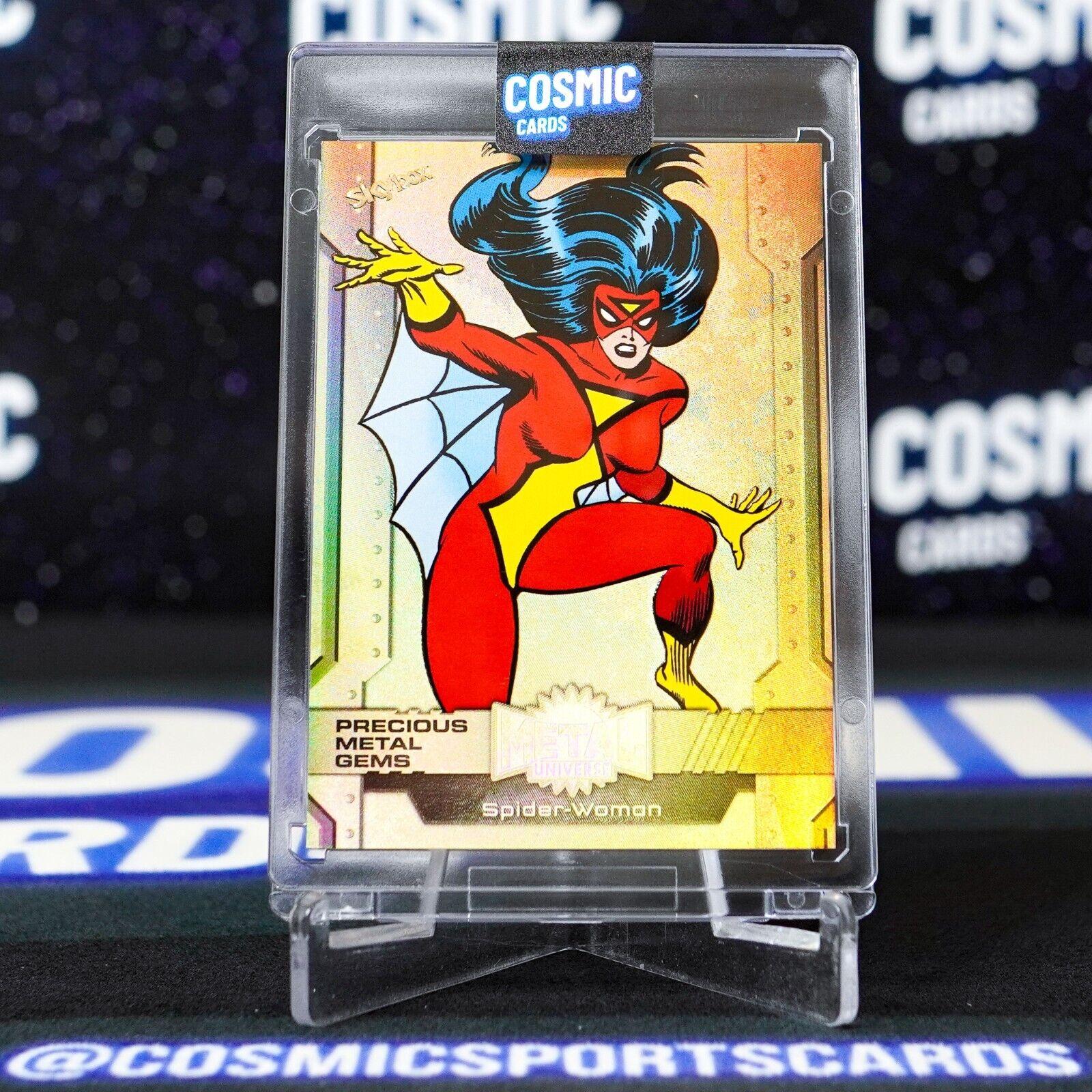 Spider-Woman [Gold Precious Metal Gems] #138 2024 SkyBox Metal Universe Avengers