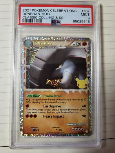 Celebrities Collectible Phone Cards Pokemon Donphan Prime 107/123 -  Celebrations 25th Classic Collection Ultra Rare Card Celebrities Color  Collectible Unantique Photographs
