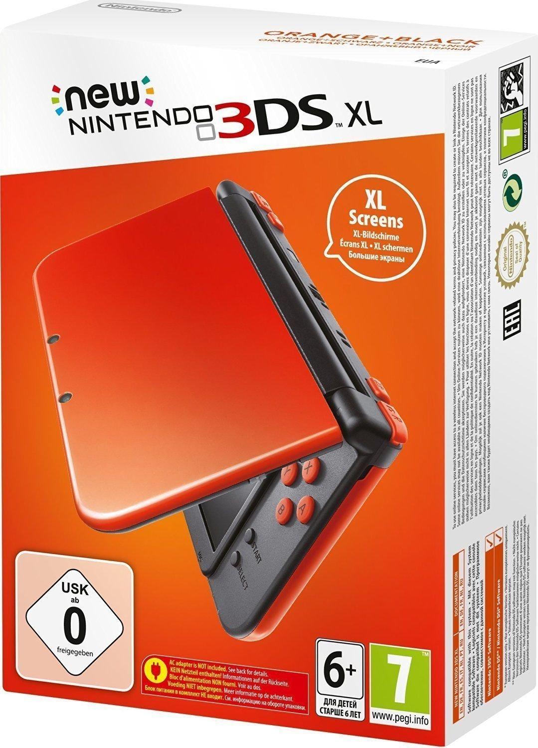 New Nintendo 3DS XL Orange + Black PAL Nintendo 3DS