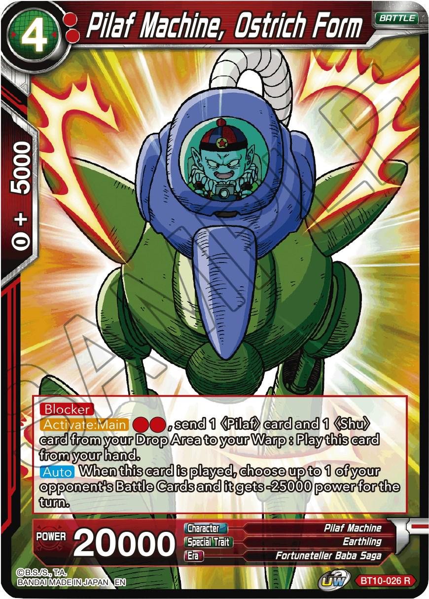 Pilaf Machine, Ostrich Form [Foil] BT10-026 Dragon Ball Super Rise of the Unison Warrior