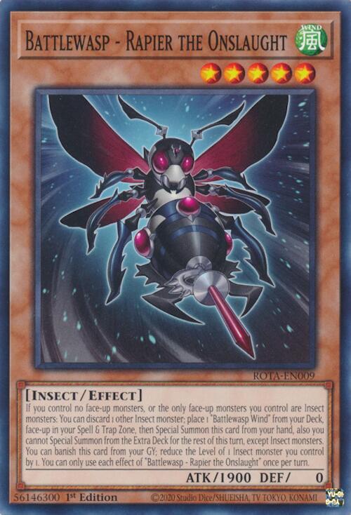 Battlewasp - Rapier the Onslaught ROTA-EN009 YuGiOh Rage of the Abyss