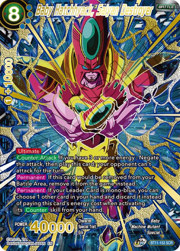 Baby Hatchhyack, Saiyan Destroyer [SCR Foil] BT11-153 Dragon Ball Super Expansion Set: 5th Anniversary Set