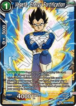 Vegeta, Energy Fortification BT13-040 Dragon Ball Super Supreme Rivalry