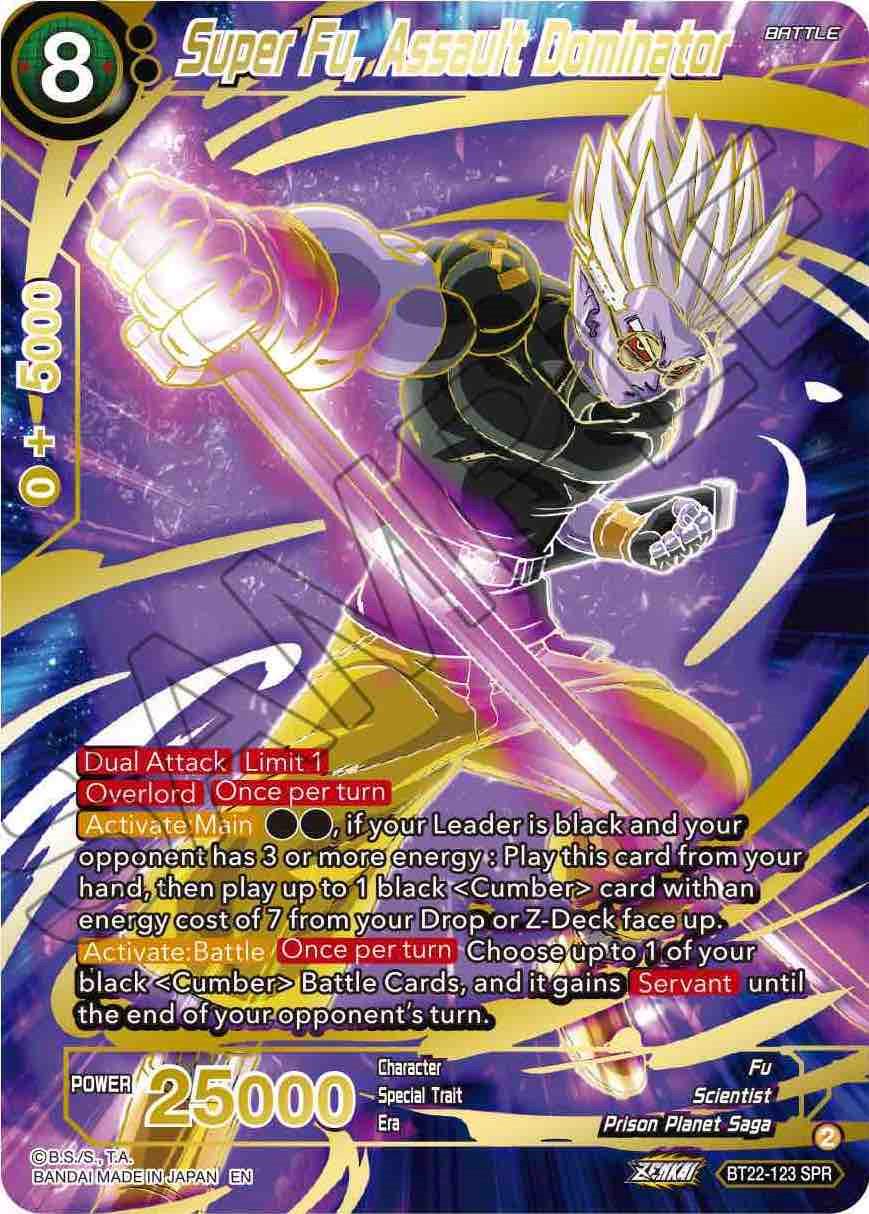 Super Fu, Assault Dominator [SPR] BT22-123 Dragon Ball Super Critical Blow