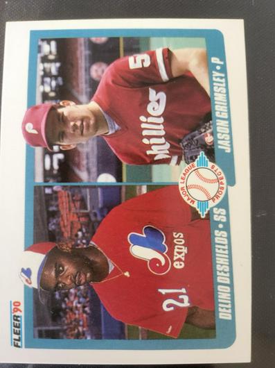 Delino DeShields, Jason Grimsley [Major League Prospects] #653 photo