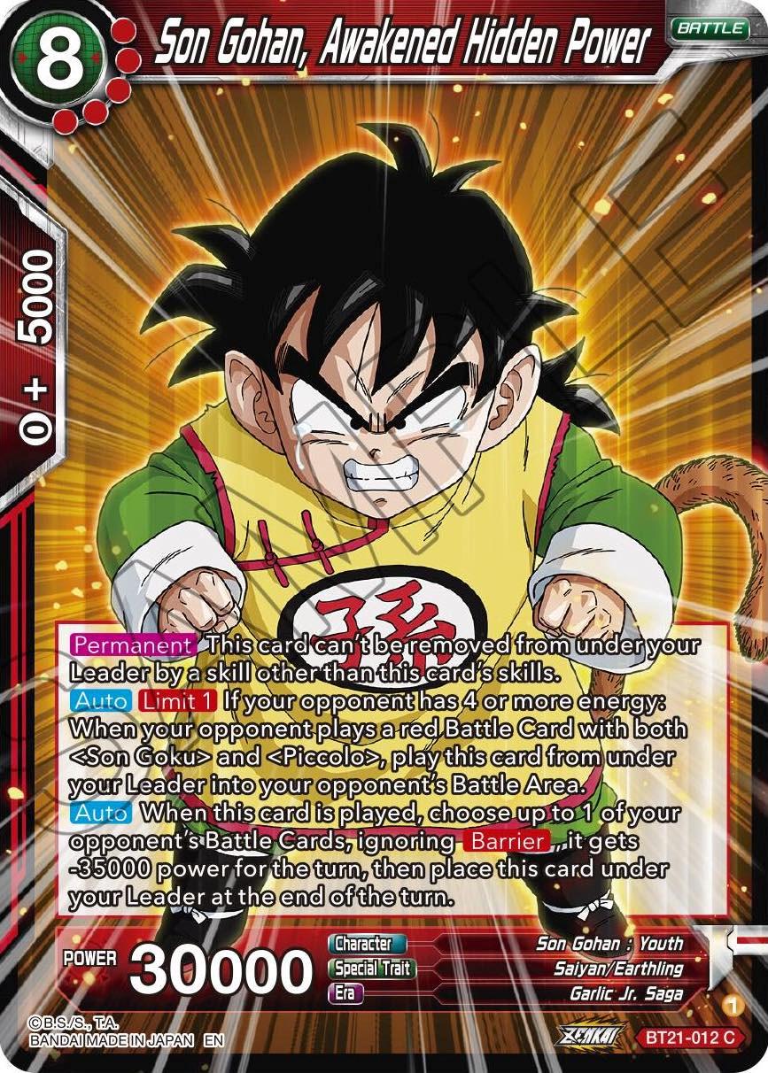 Son Gohan, Awakened Hidden Power BT21-012 Dragon Ball Super Wild Resurgence