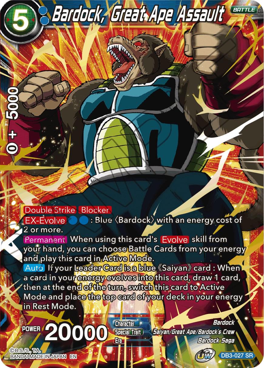 Bardock, Great Ape Assault DB3-027 Dragon Ball Super Giant Force