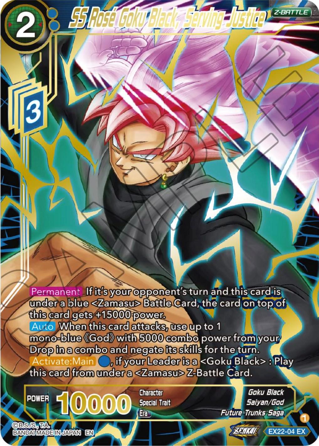 SS Rose Goku Black, Serving Justice [Gold Stamped Foil] EX22-04 Dragon Ball Super Expansion Set: Ultimate Deck 2023