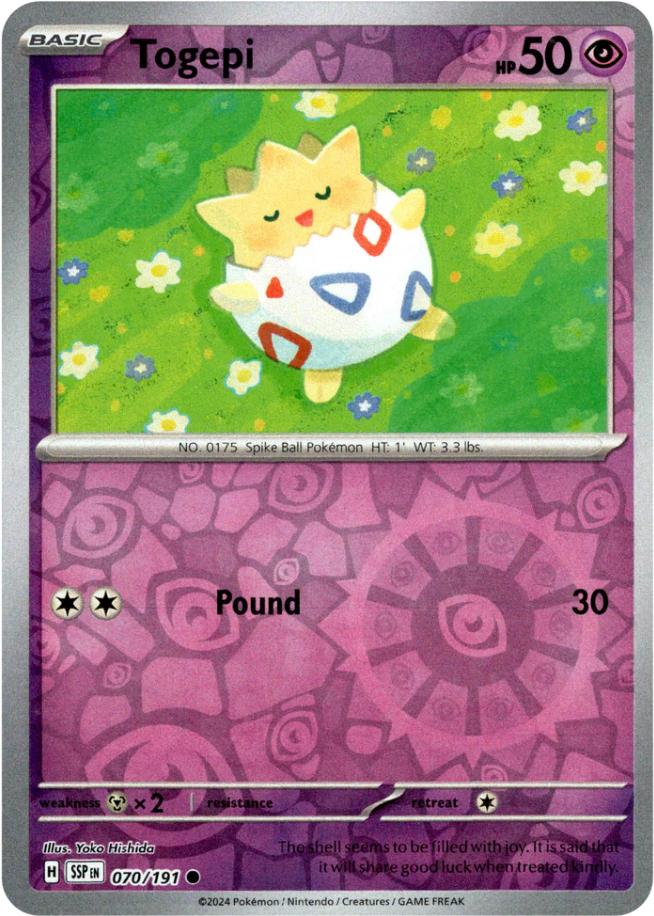 Togepi [Reverse Holo] #70 Pokemon Surging Sparks