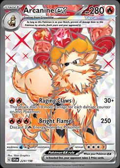 Arcanine ex #224 Pokemon Scarlet & Violet