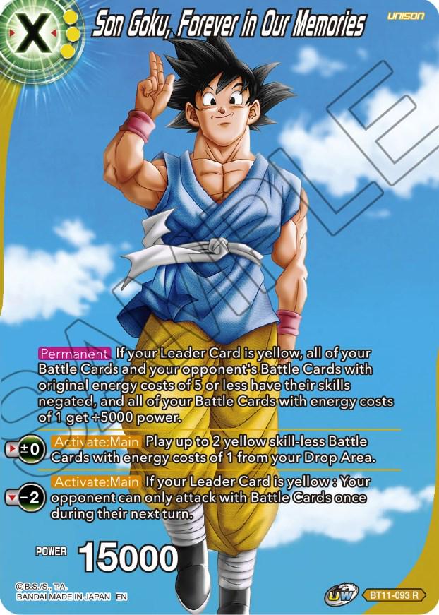 Son Goku, Forever in Our Memories [Foil] BT11-093 Dragon Ball Super Theme Selection: History of Son Goku