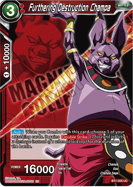 Furthering Destruction Champa BT1-005 Dragon Ball Super Magnificent Collection Forsaken Warrior