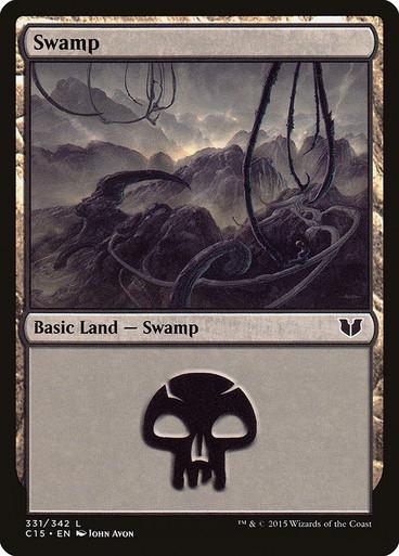 Swamp #331 Magic Commander 2015