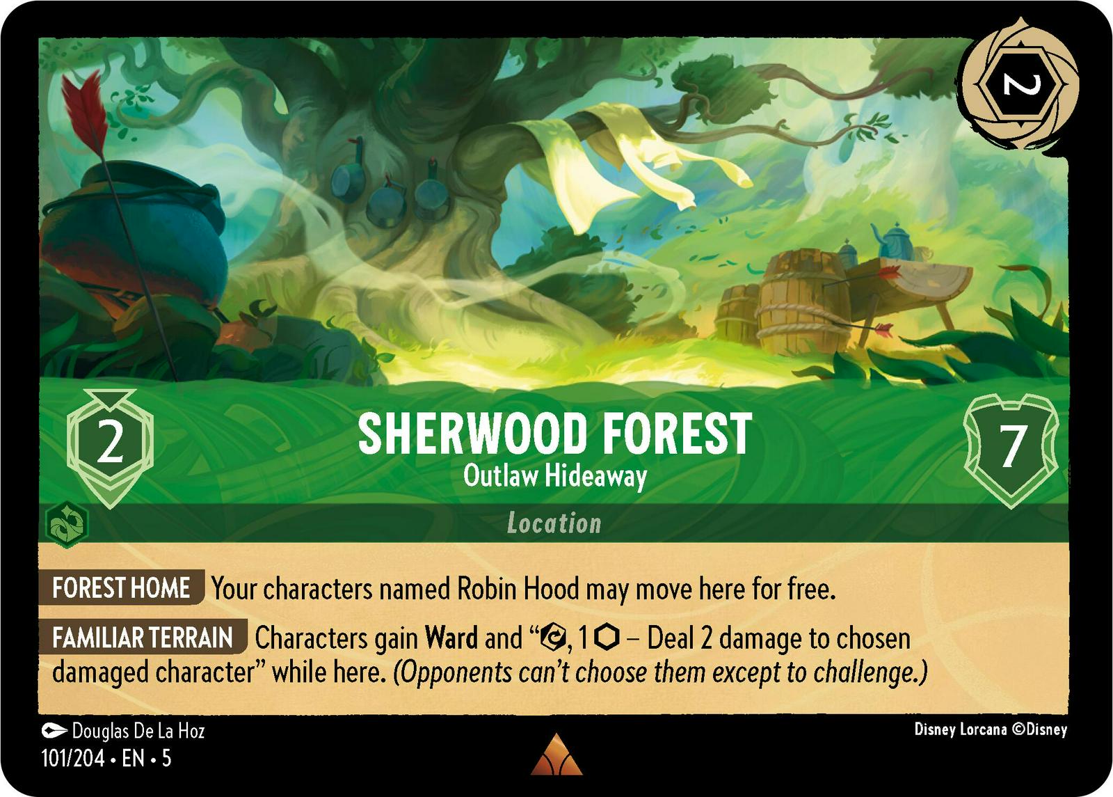 Sherwood Forest - Outlaw Hideaway [Foil] #101 Lorcana Shimmering Skies