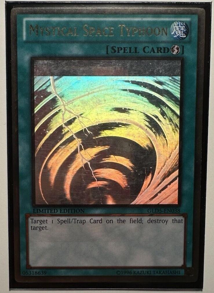 Mystical Space Typhoon [Misprint] GLD5-EN038 YuGiOh Gold Series: Haunted Mine