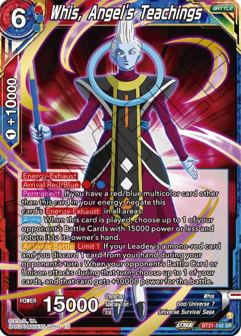 Whis, Angel's Teachings BT21-142 Dragon Ball Super Wild Resurgence