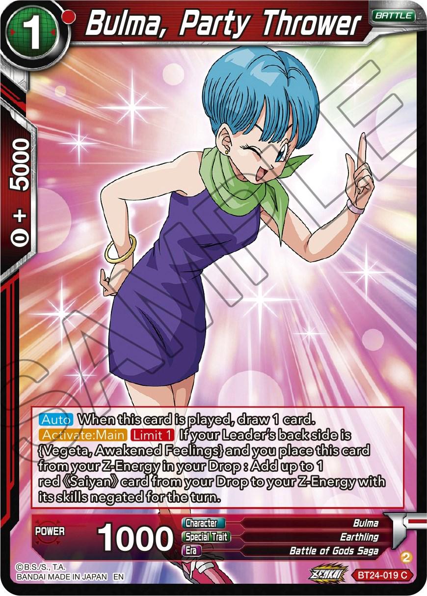 Bulma, Party Thrower BT24-019 Dragon Ball Super Beyond Generations