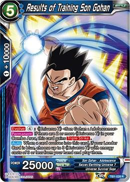 Results of Training Son Gohan TB1-028 Dragon Ball Super The Tournament of Power