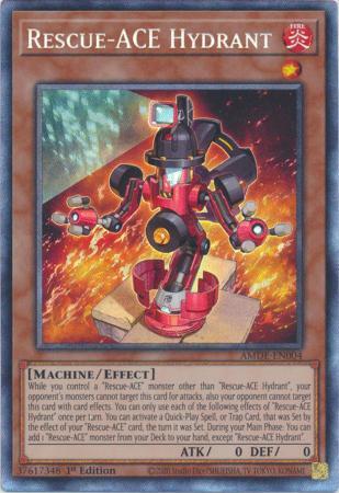 Rescue-ACE Hydrant [Collector's Rare] AMDE-EN004 YuGiOh Amazing Defenders