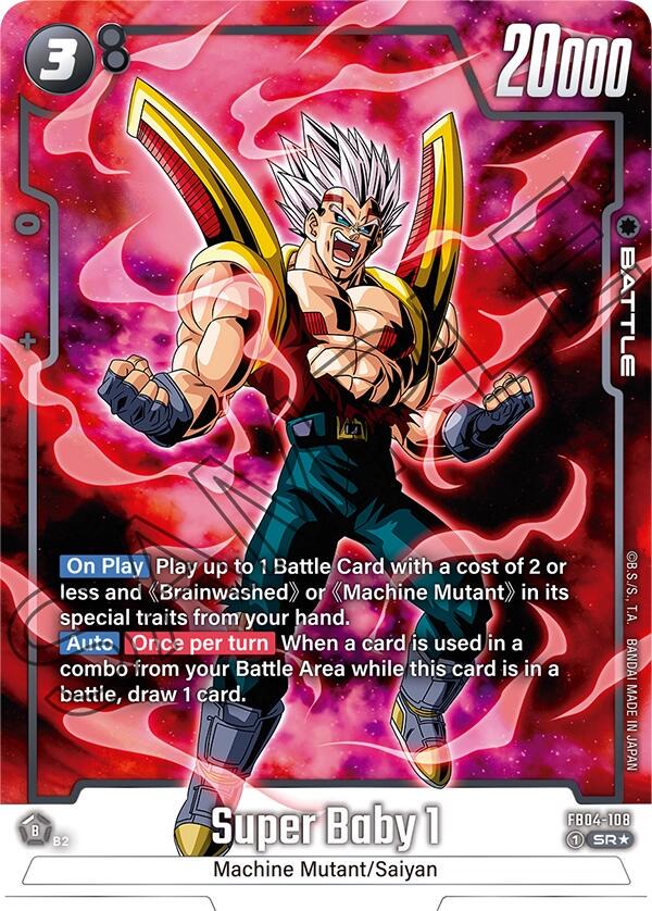 Super Baby 1 [Alternate Art] FB04-108 Dragon Ball Fusion World Ultra Limit