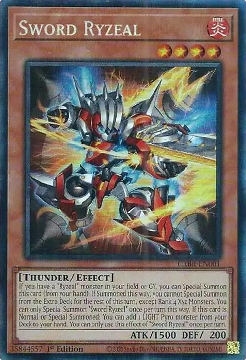 Sword Ryzeal CRBR-EN001 YuGiOh Crossover Breakers