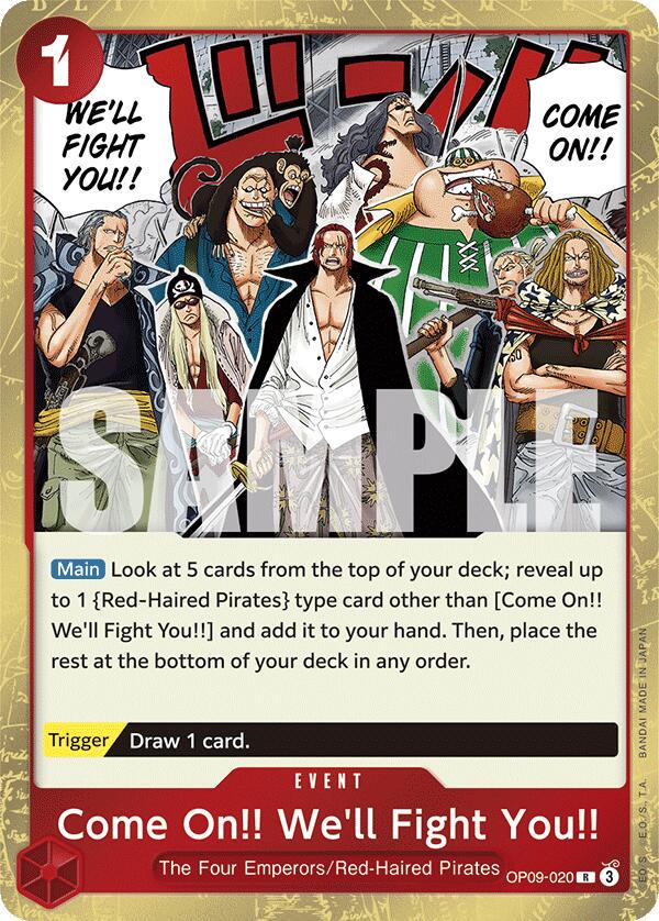 Come On!! We'll Fight You!! [Foil] OP09-020 One Piece Emperors in the New World