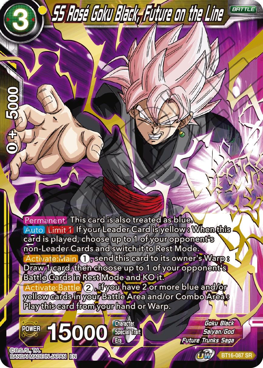 SS Rose Goku Black, Future on the Line BT16-087 Dragon Ball Super Realm of the Gods