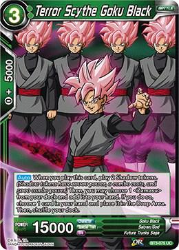 Terror Scythe Goku Black BT3-075 Dragon Ball Super Cross Worlds