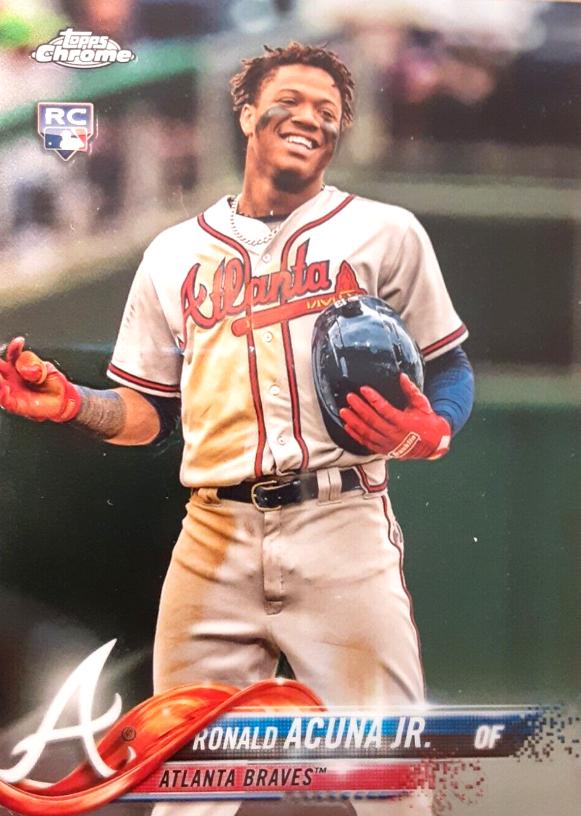 Ronald Acuna Jr. Braves 2018 Topps Chrome Update RC #HMT25 PSA deals 10 Card - Topps