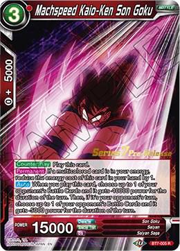 Machspeed Kaio-Ken Son Goku BT7-005_PR Dragon Ball Super Series 7 Pre-Release Promos