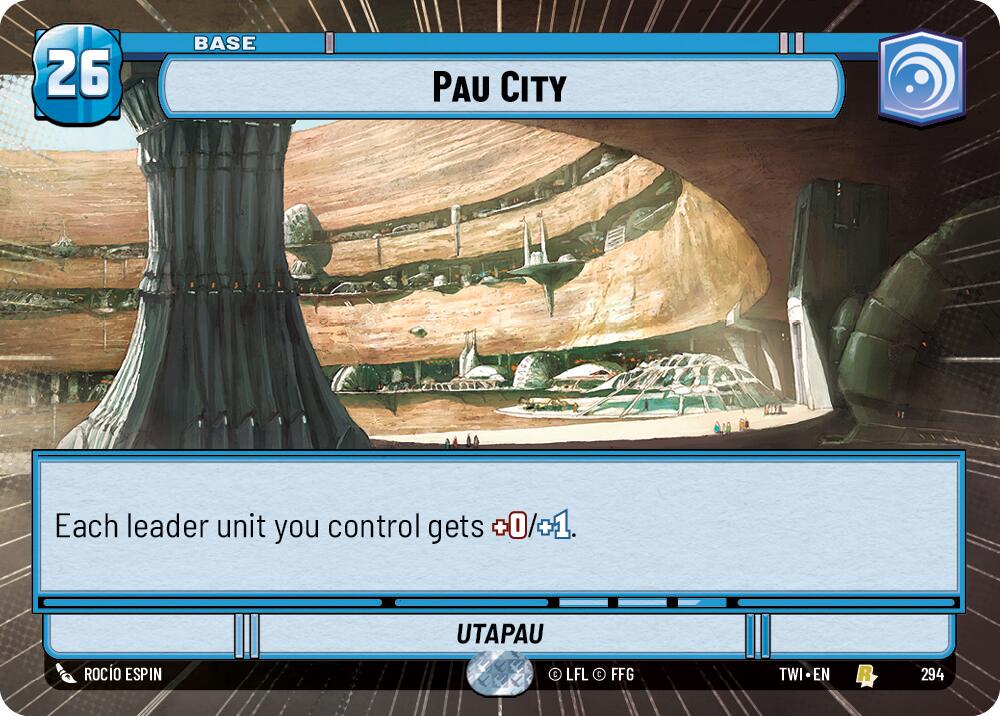 Pau City [Hyperspace Foil] #294 Star Wars Unlimited: Twilight of the Republic