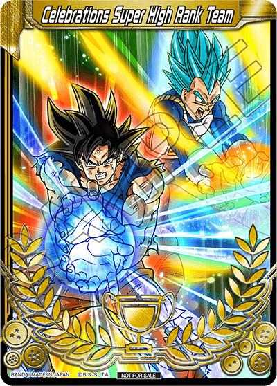 Celebrations Super High Rank Team [Celebrations 2019 - Merit Card - Top 16]  Dragon Ball Super Divine Multiverse Release Promos