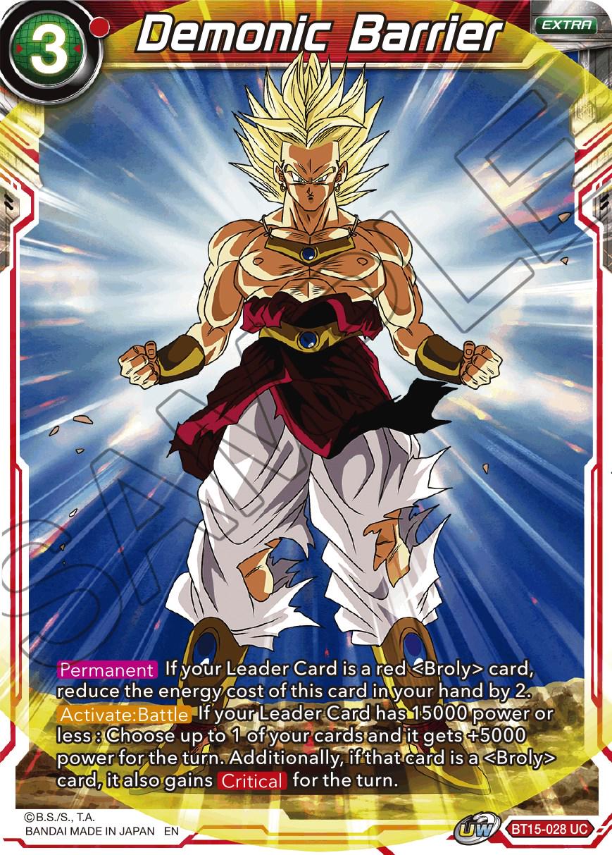 Demonic Barrier BT15-028 Dragon Ball Super Saiyan Showdown