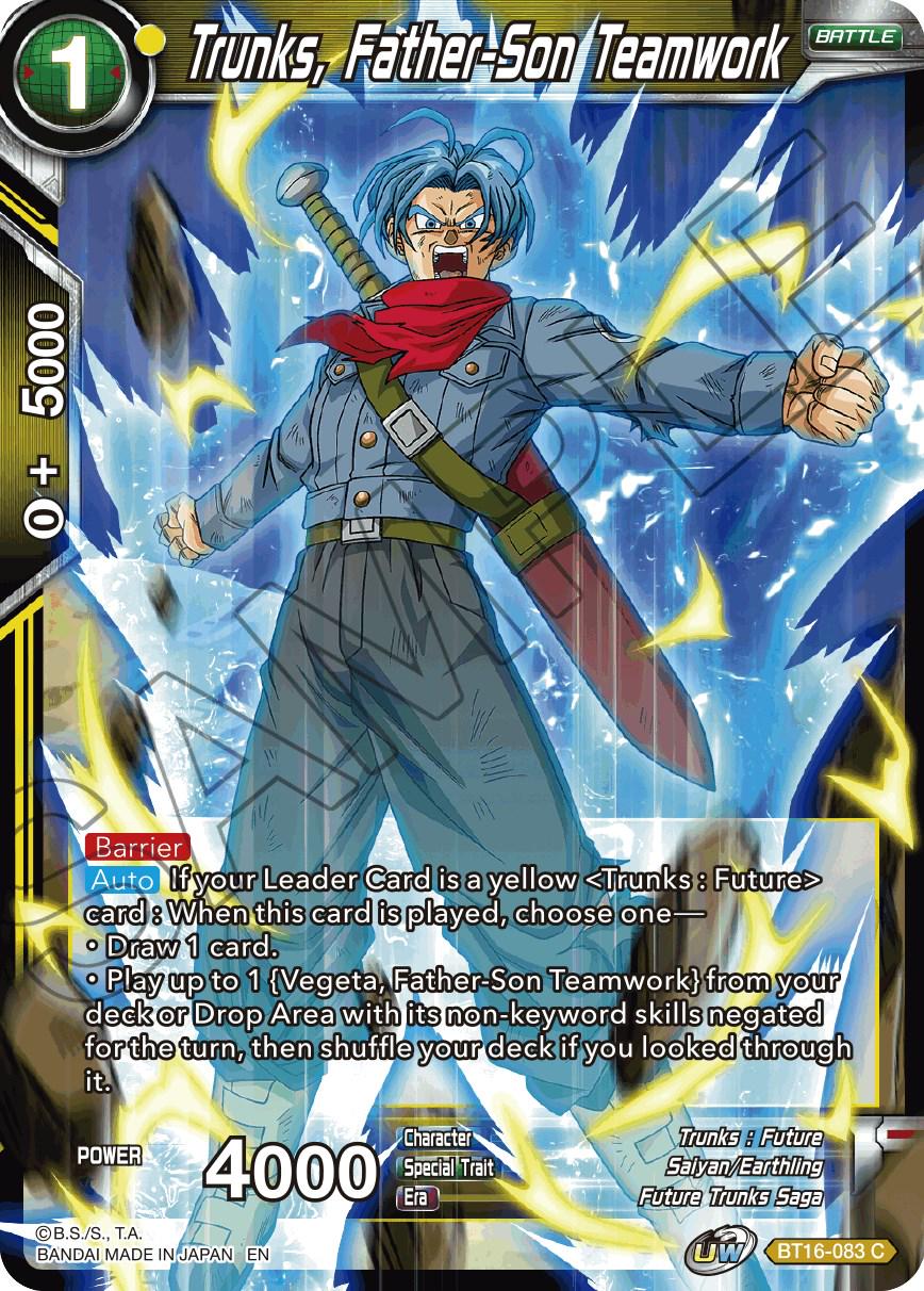 Trunks, Father-Son Teamwork BT16-083 Dragon Ball Super Realm of the Gods