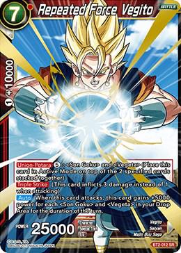 Repeated Force Vegito BT2-012 Dragon Ball Super Union Force